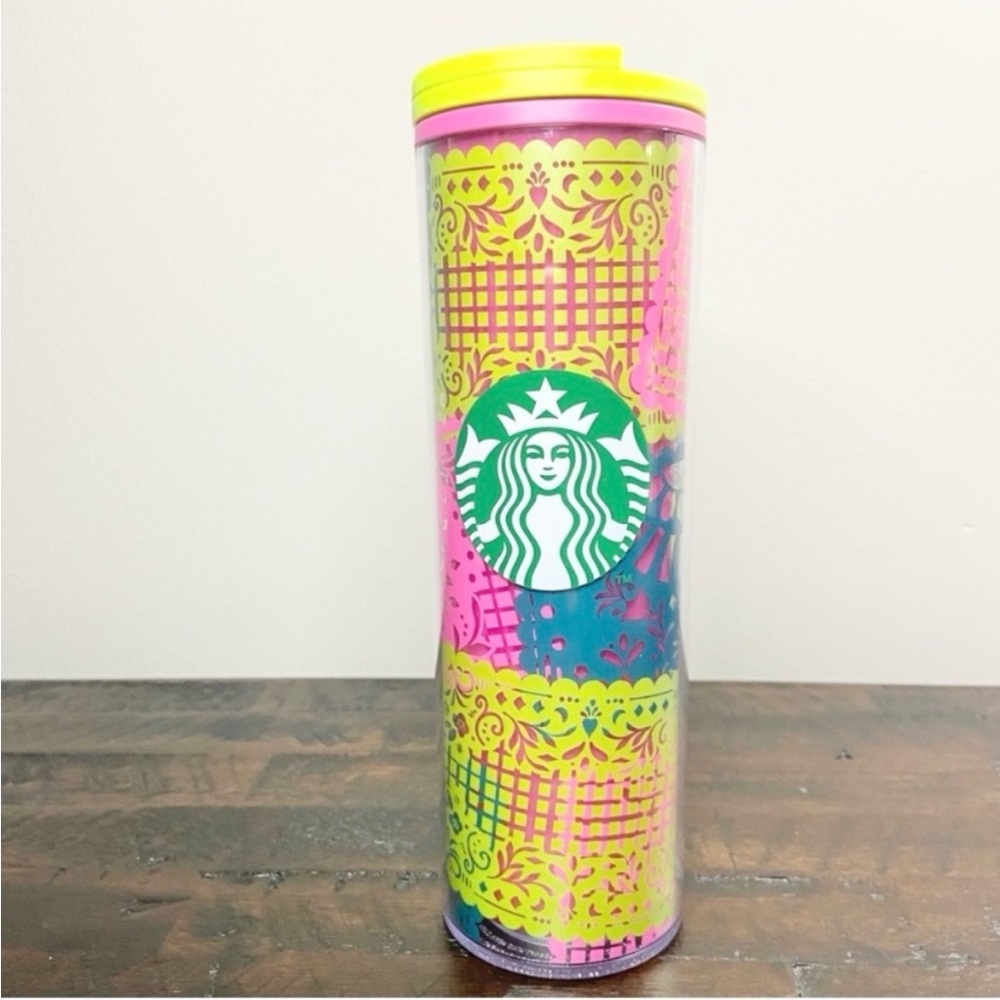 Starbucks 2020 Mexico Dia De Los Muertos 16 oz Tumbler Multi Color NEW